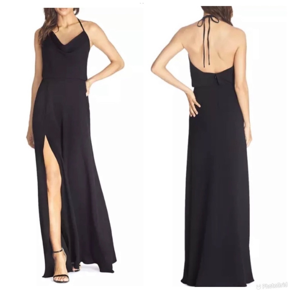 Dress the Population Cowl Neck Gown Maxi Dress